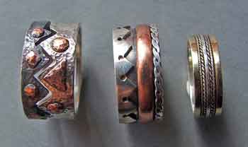 Combination metal rings